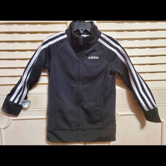 ADIDAS Zip-Up Sport Black Jacket 3T - Picture 1 of 5